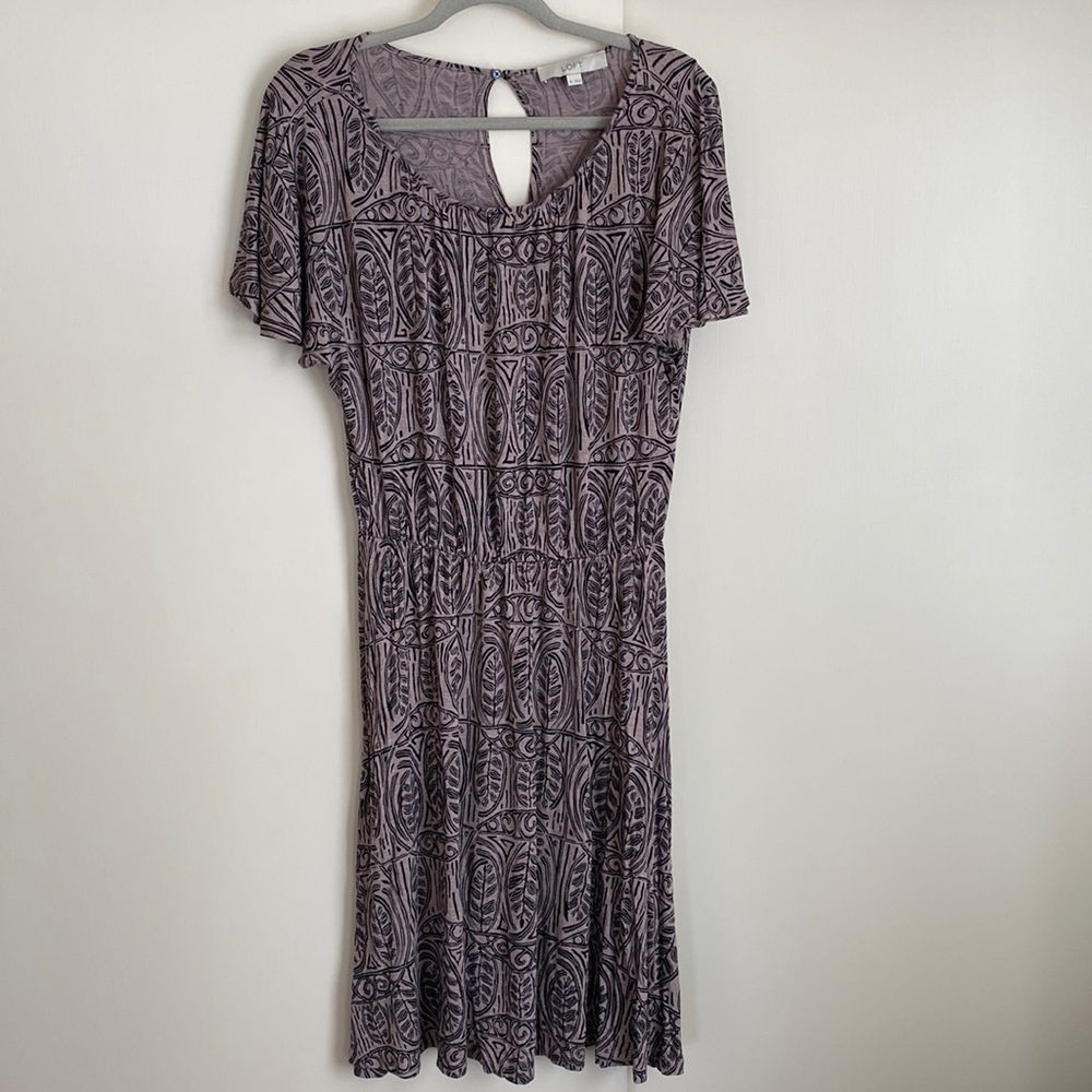 LOFT flutter sleeve dress